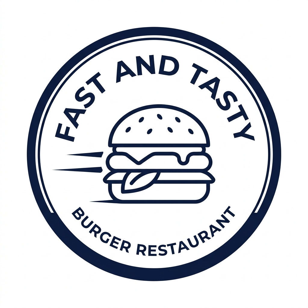 Fast & Tasty Logo en simulador de catálogo interactivo